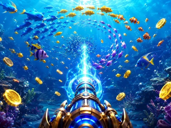 Relax Fishing arcade-style fishing game scene at TK10
